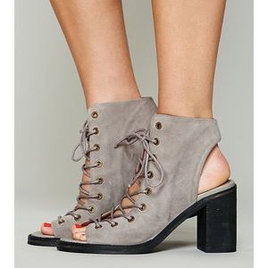 Freepeople minimal lace up heel